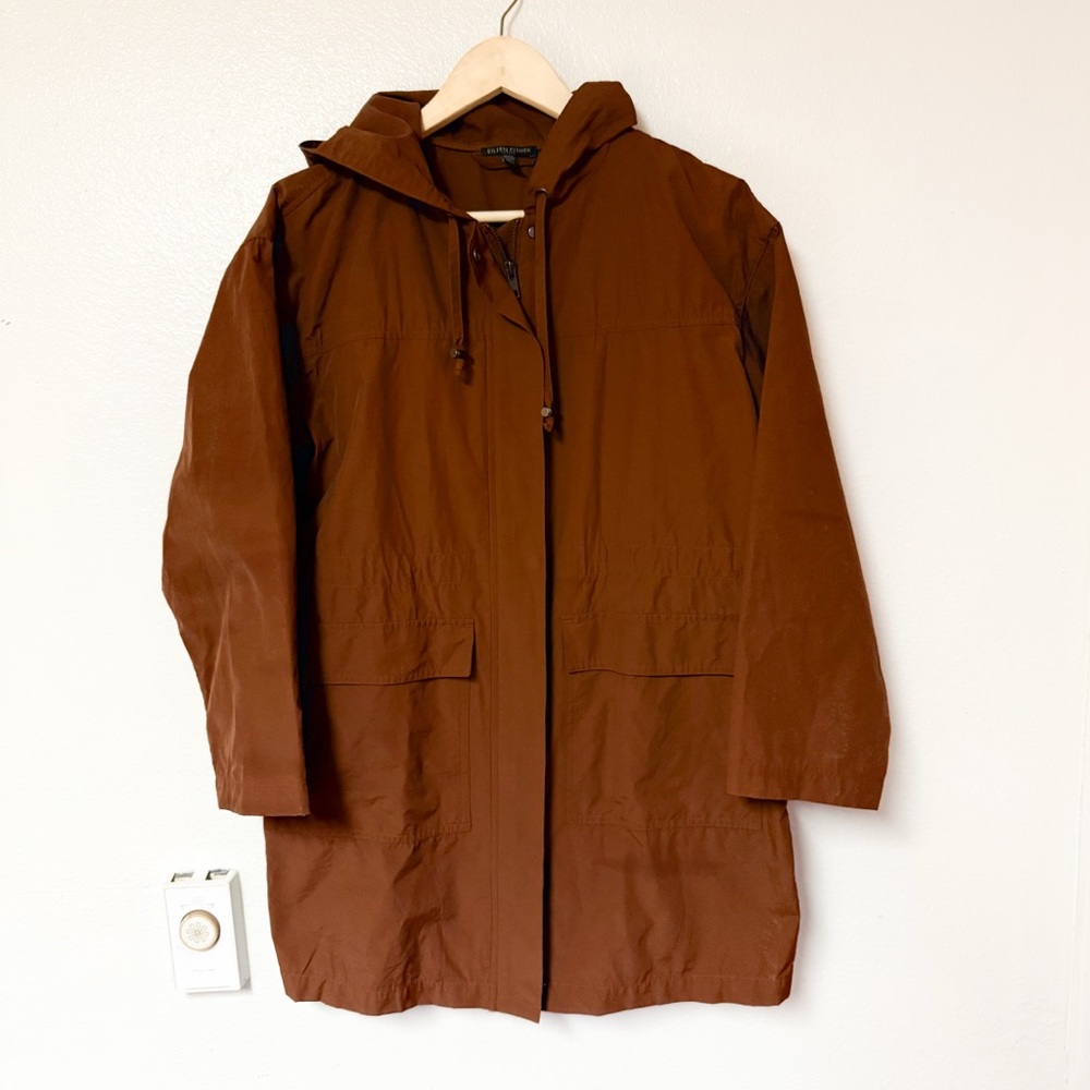 Eileen Fisher Lightweight Organic Cotton Nylon Zip Jacket | Petite Small | EUC - Picture 2 of 9